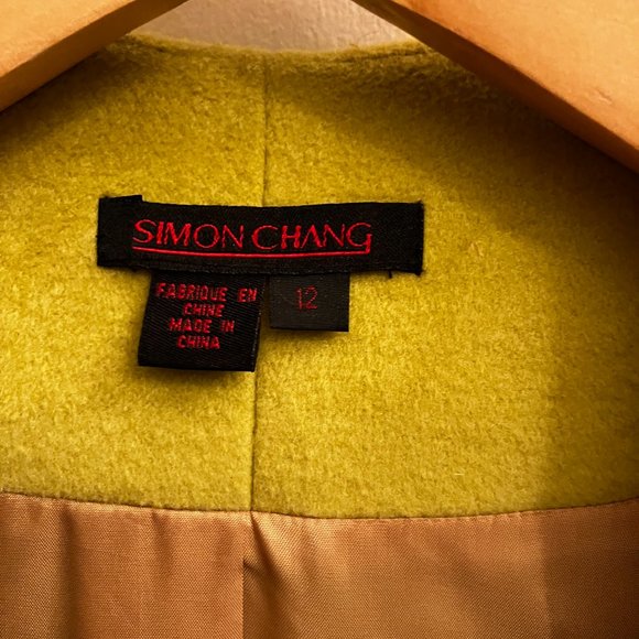 SIMON CHANG blazer size 12 colour yellow - Picture 4 of 8